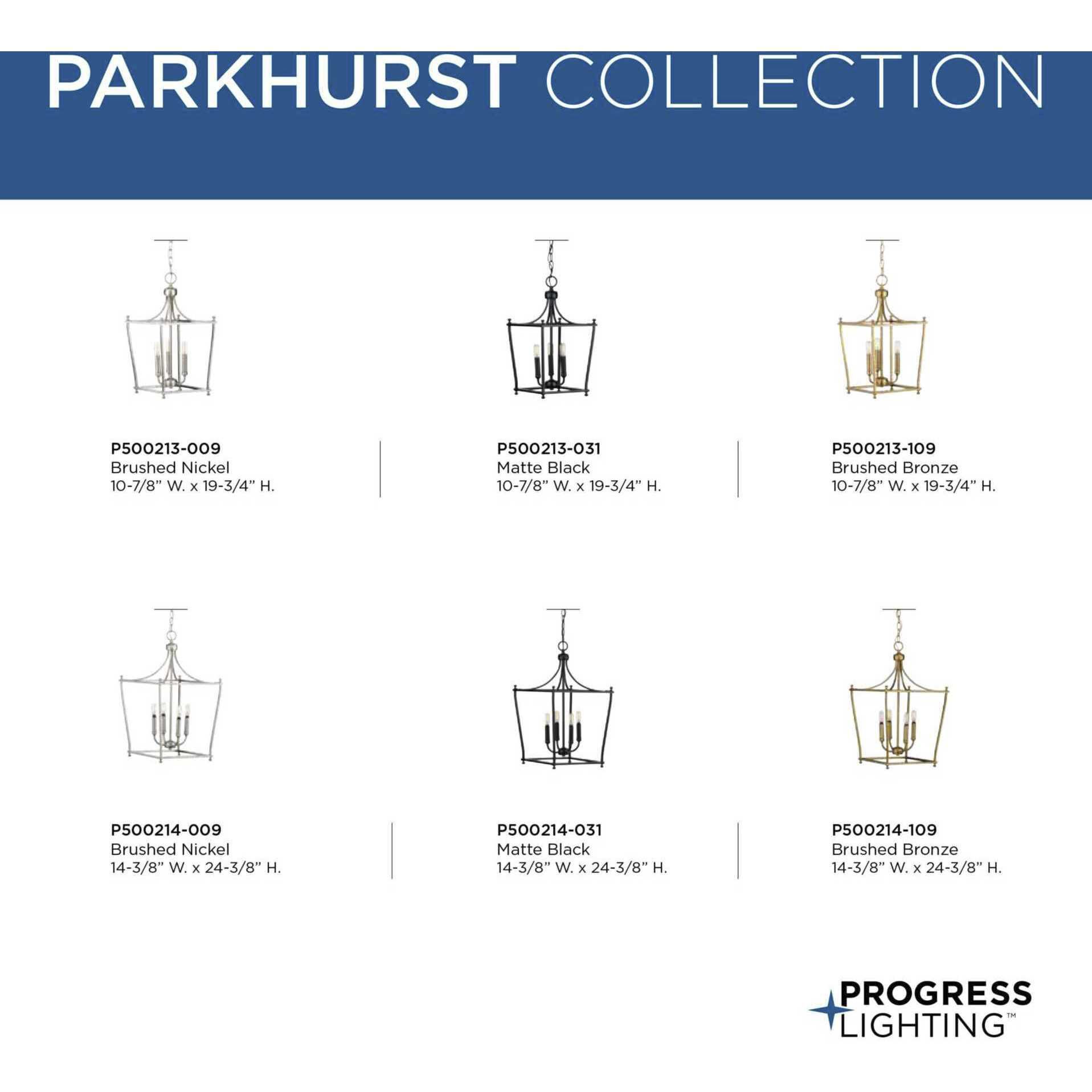 Parkhurst 4 Light 14 inch Brushed Nickel Foyer Pendant Ceiling Light